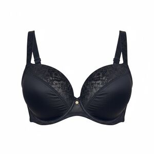 Le Mystère Safari Smoother Black Underwire Bra 38B | Lace Detail